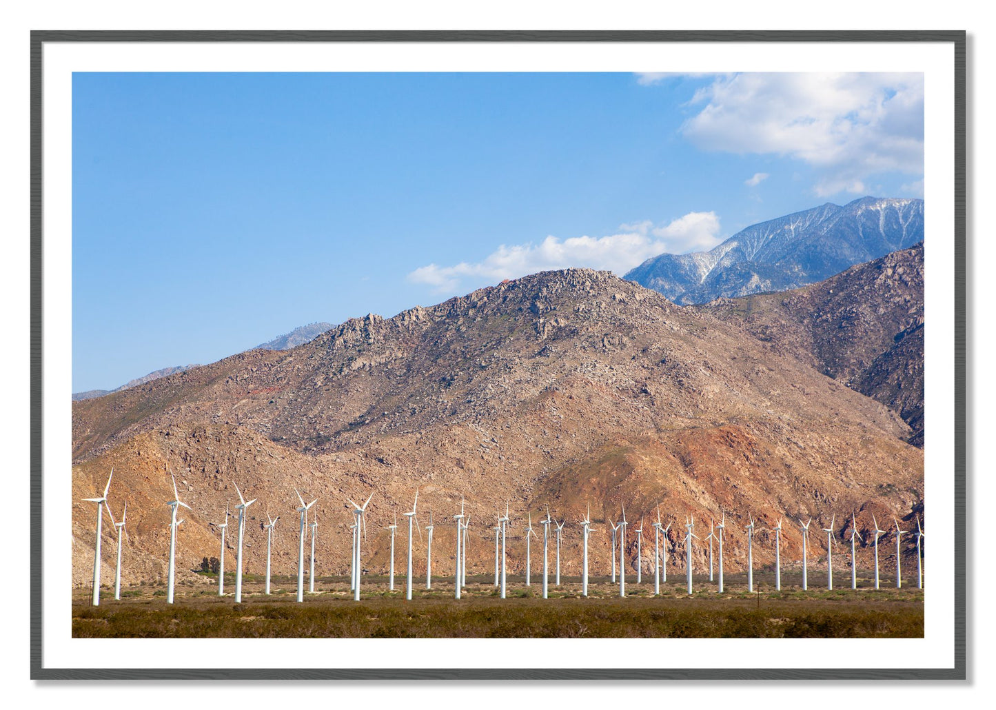 Framed photograph of Wind by Dylan Ozanich, Grey frame, Borders