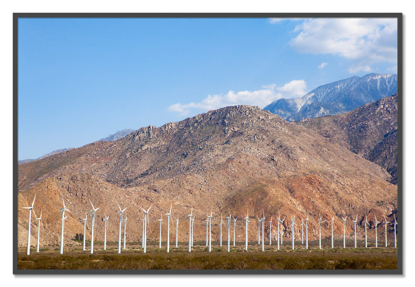 Framed photograph of Wind by Dylan Ozanich, Grey frame, Full Bleed