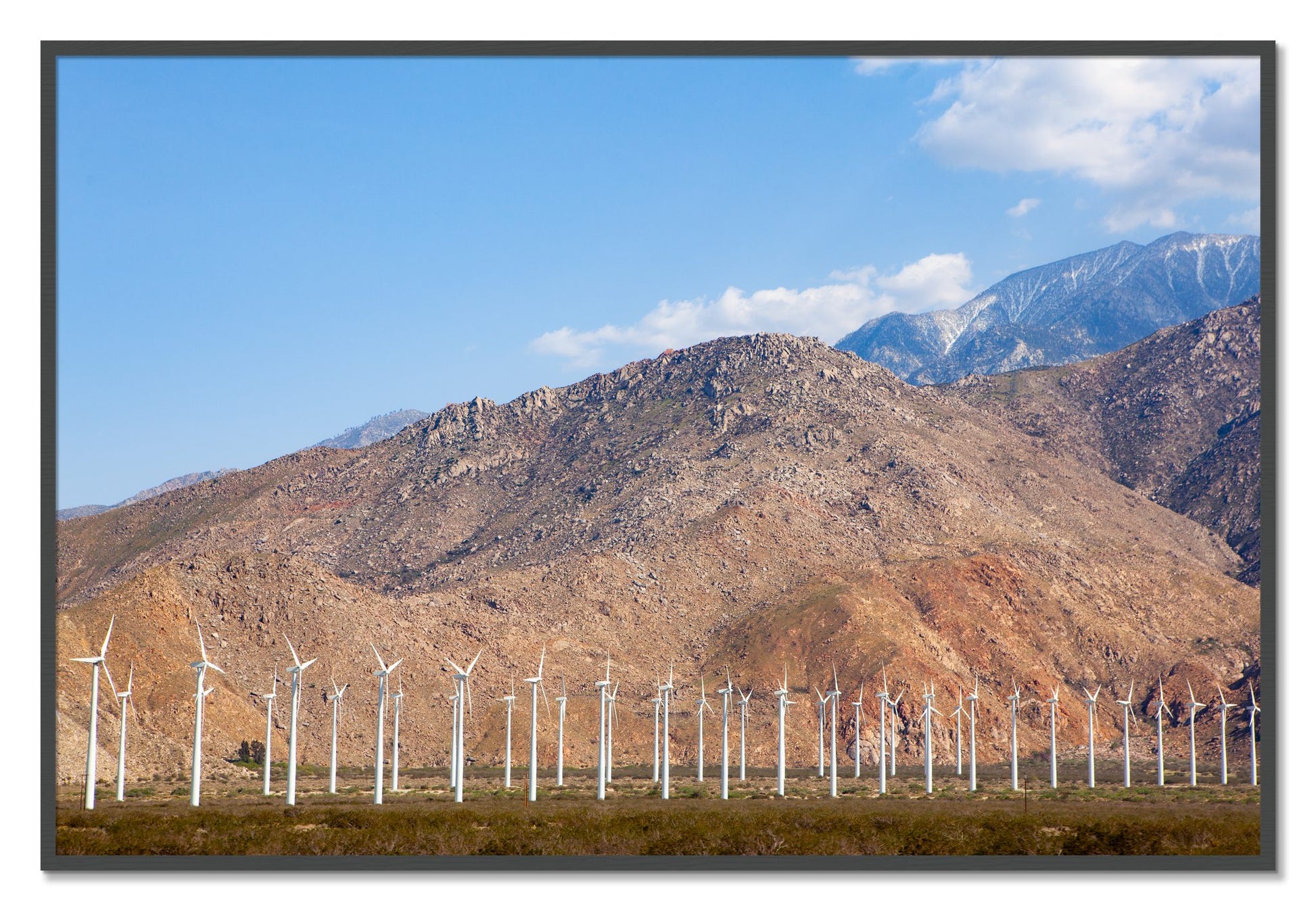 Framed photograph of Wind by Dylan Ozanich, Grey frame, Full Bleed