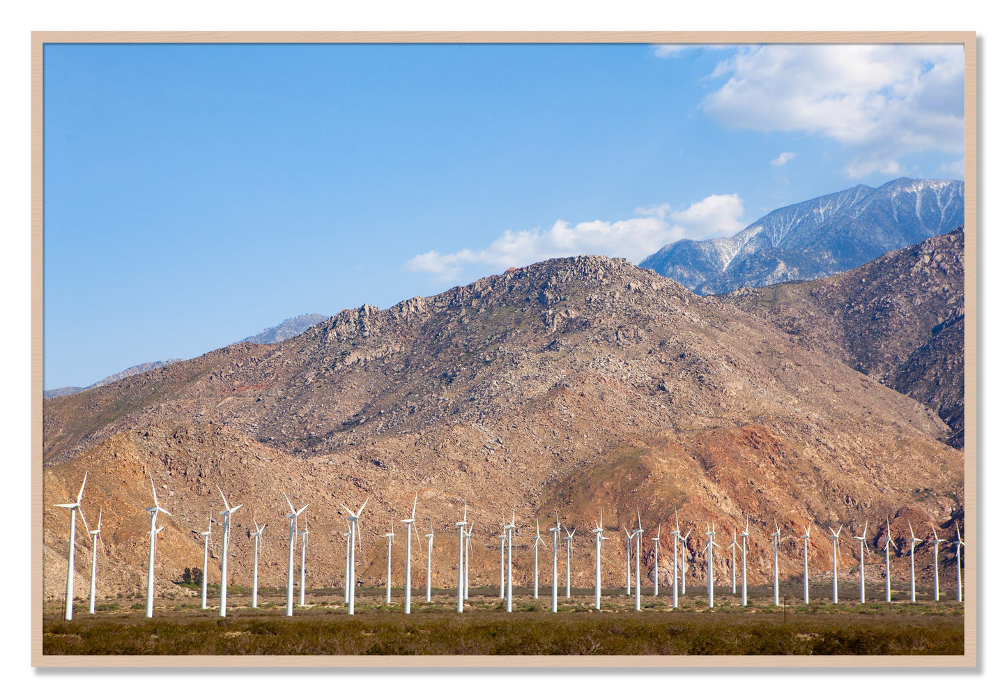 Framed photograph of Wind by Dylan Ozanich, Maple frame, Full Bleed