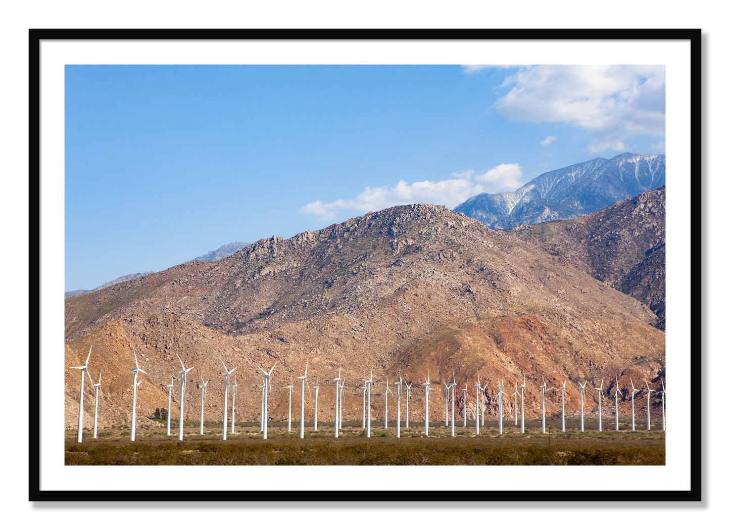 Framed photograph of Wind by Dylan Ozanich, Black frame, Borders