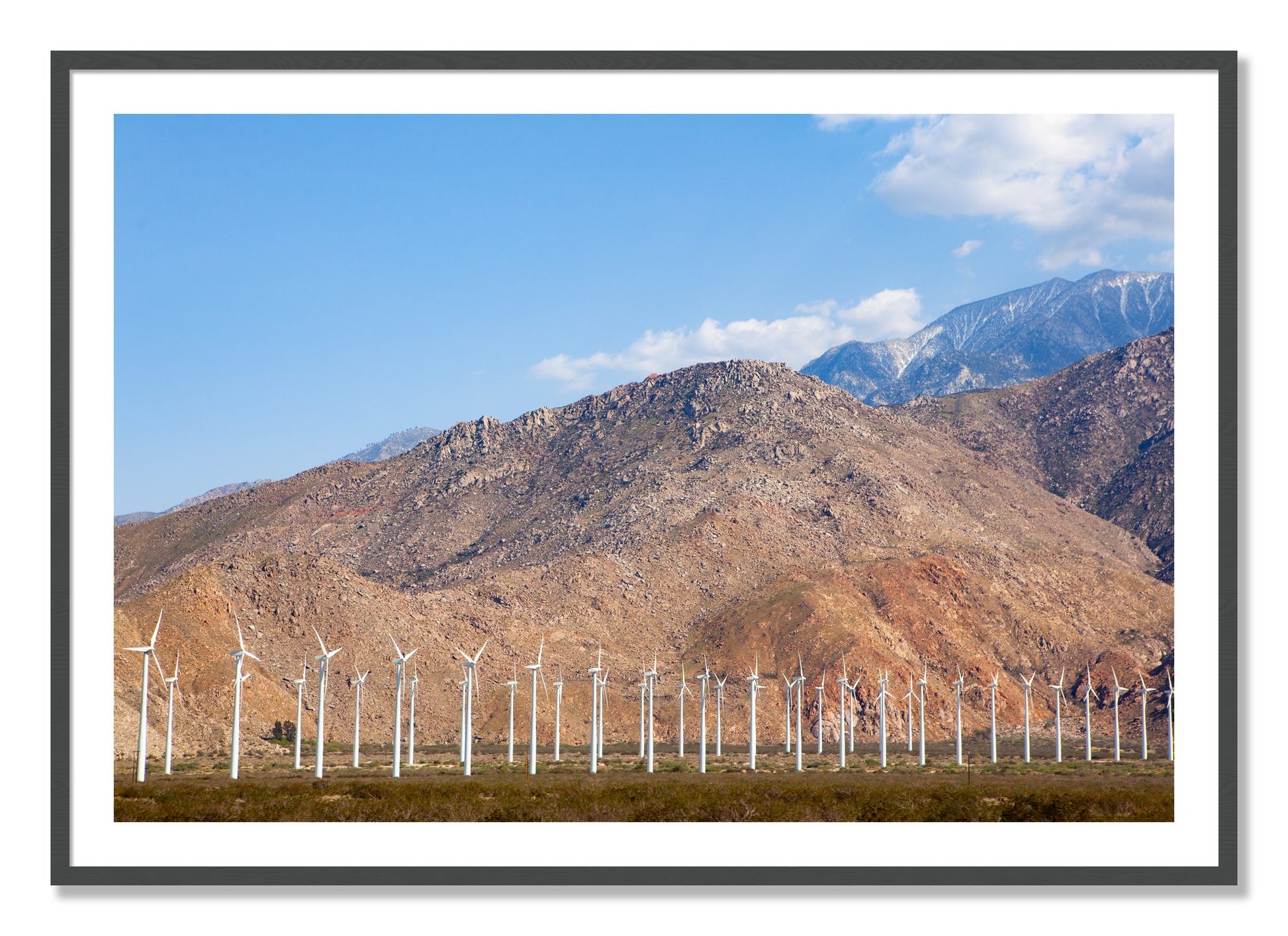 Framed photograph of Wind by Dylan Ozanich, Grey frame, Borders