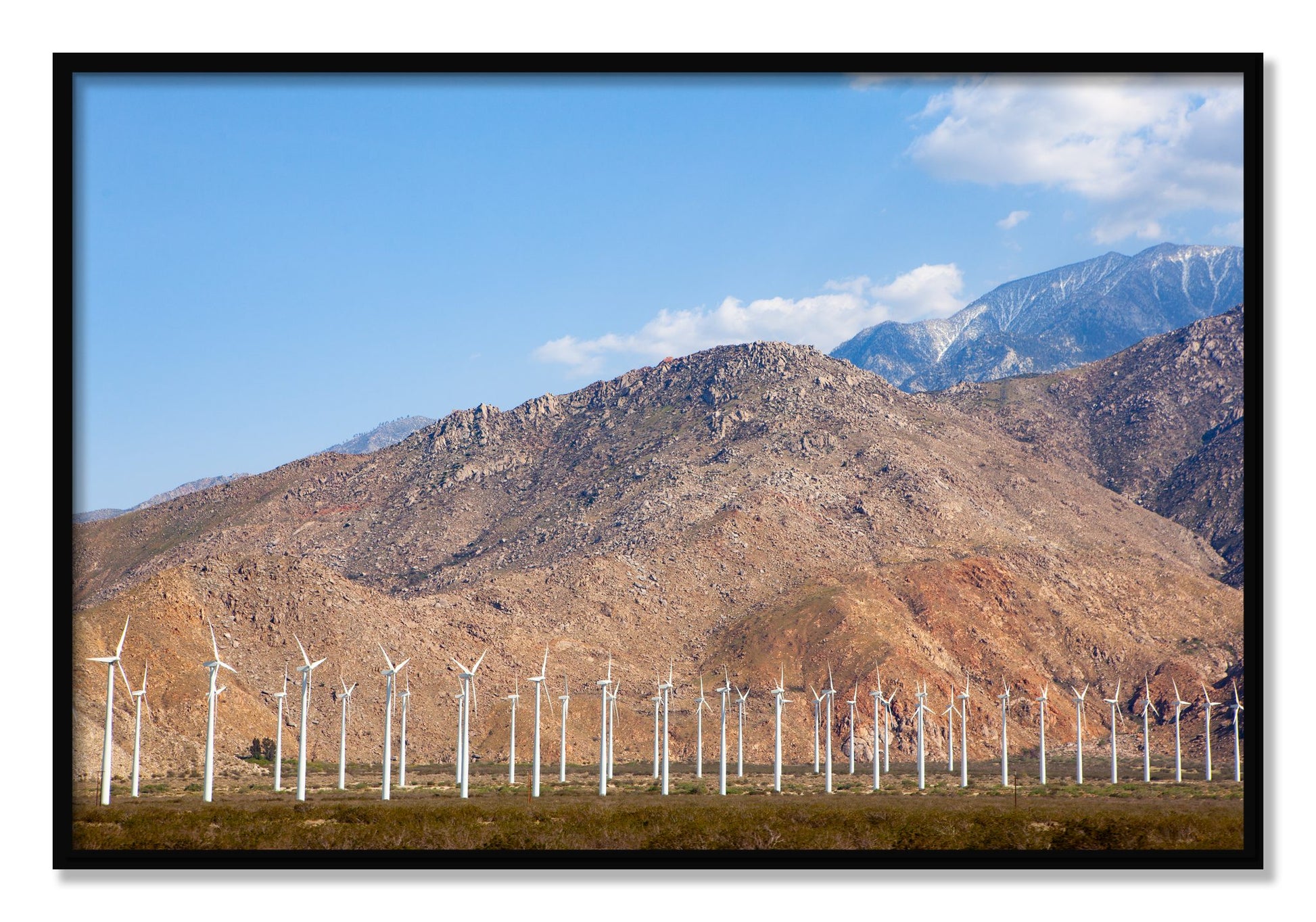 Framed photograph of Wind by Dylan Ozanich, Black frame, Full Bleed
