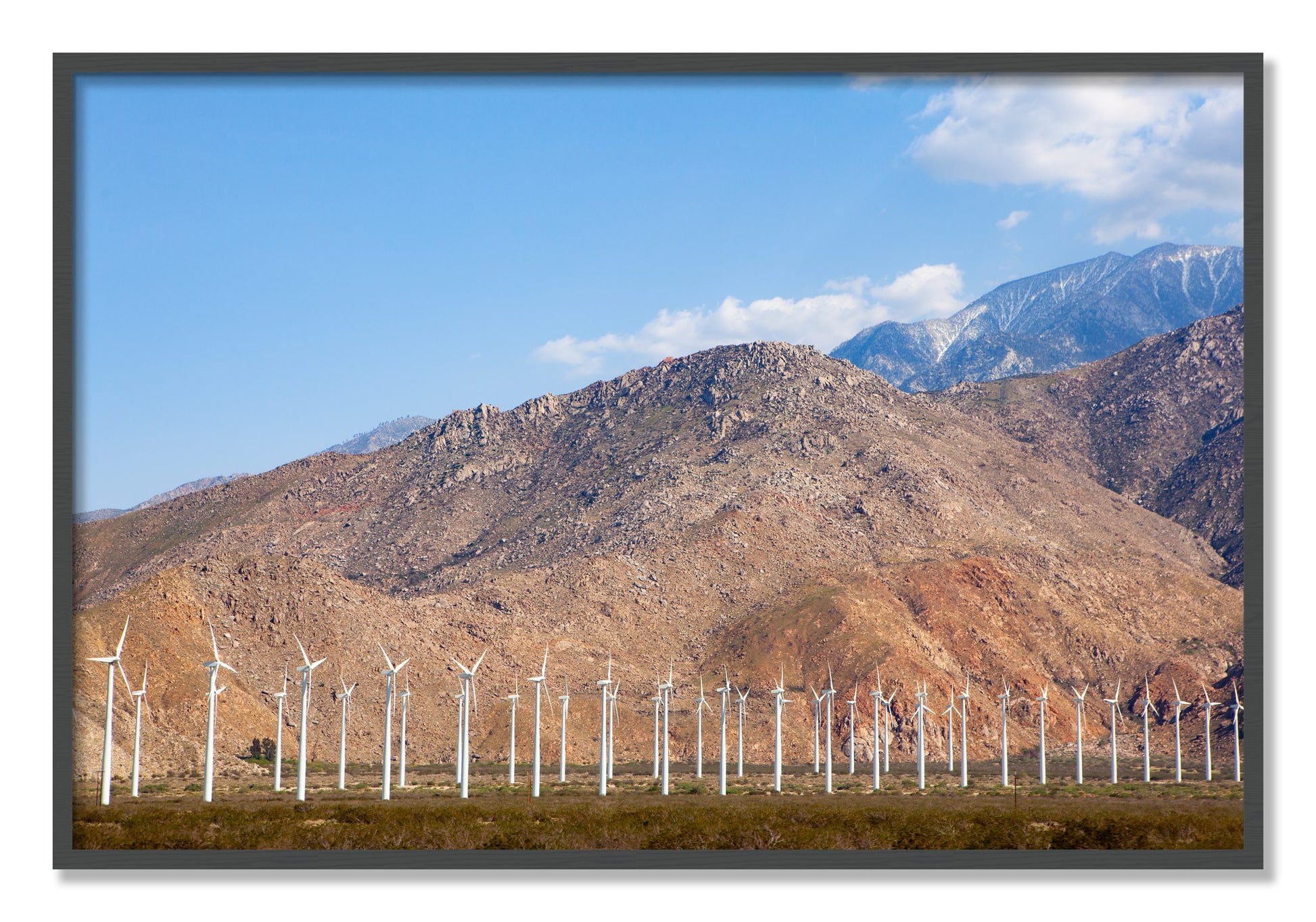 Framed photograph of Wind by Dylan Ozanich, Grey frame, Full Bleed