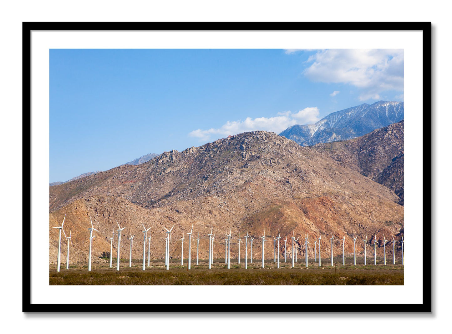 Framed photograph of Wind by Dylan Ozanich, Black frame, Borders