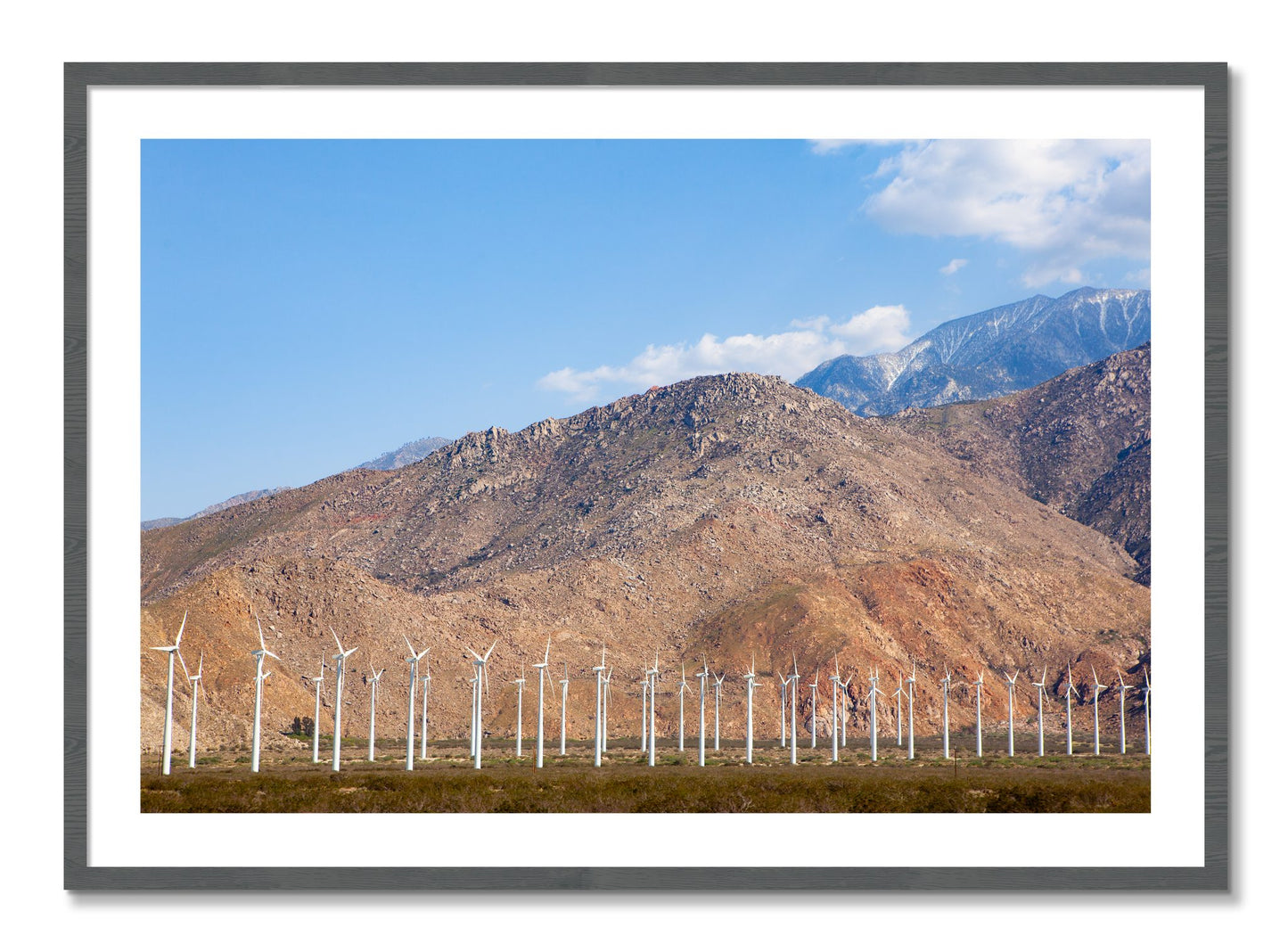 Framed photograph of Wind by Dylan Ozanich, Grey frame, Borders