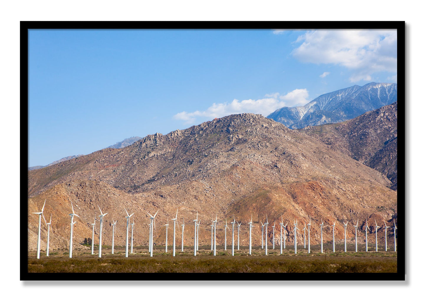 Framed photograph of Wind by Dylan Ozanich, Black frame, Full Bleed