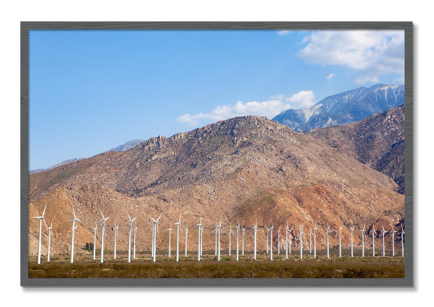 Framed photograph of Wind by Dylan Ozanich, Grey frame, Full Bleed