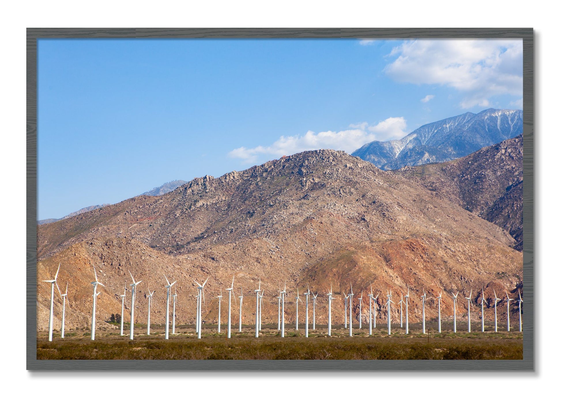 Framed photograph of Wind by Dylan Ozanich, Grey frame, Full Bleed