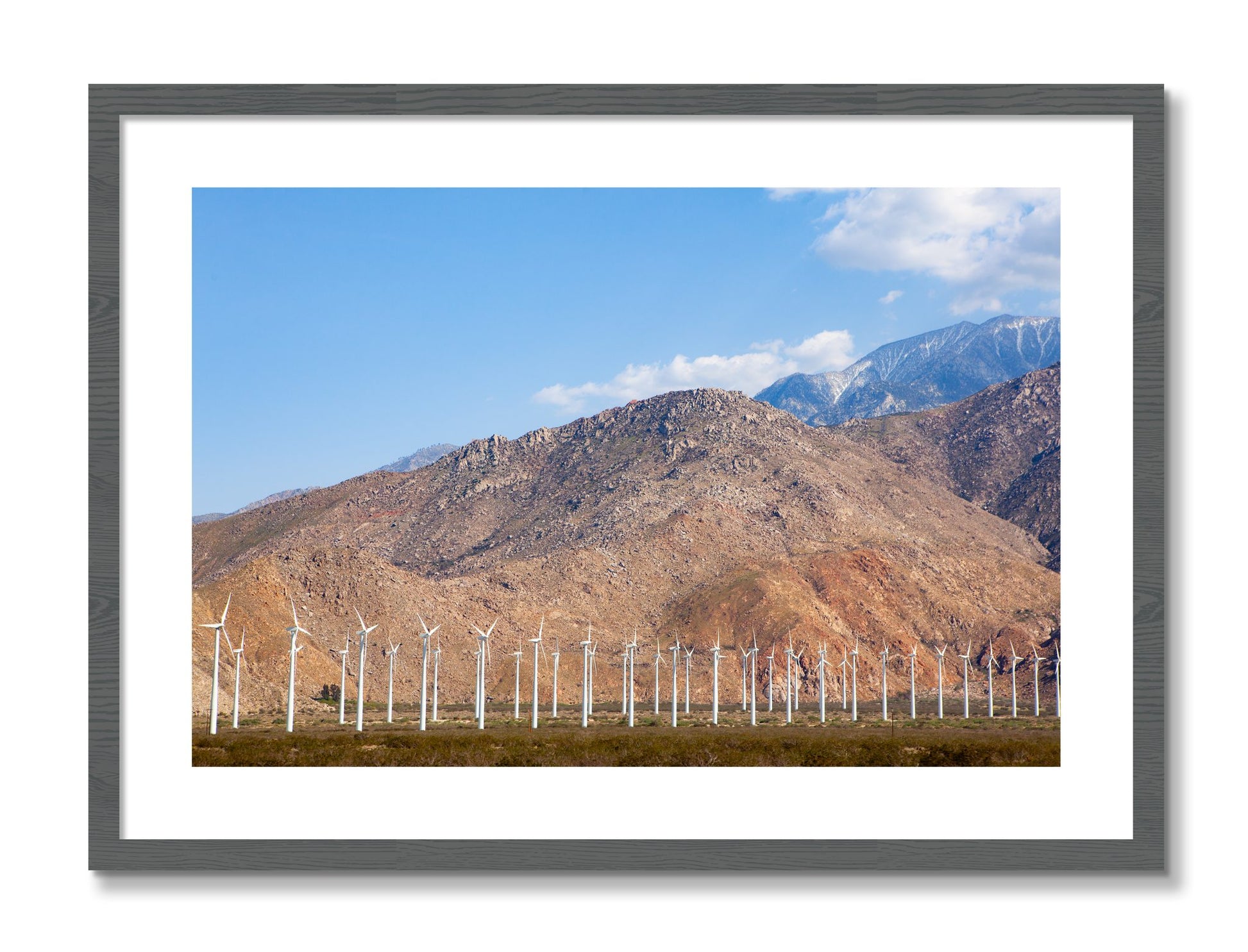 Framed photograph of Wind by Dylan Ozanich, Grey frame, Borders