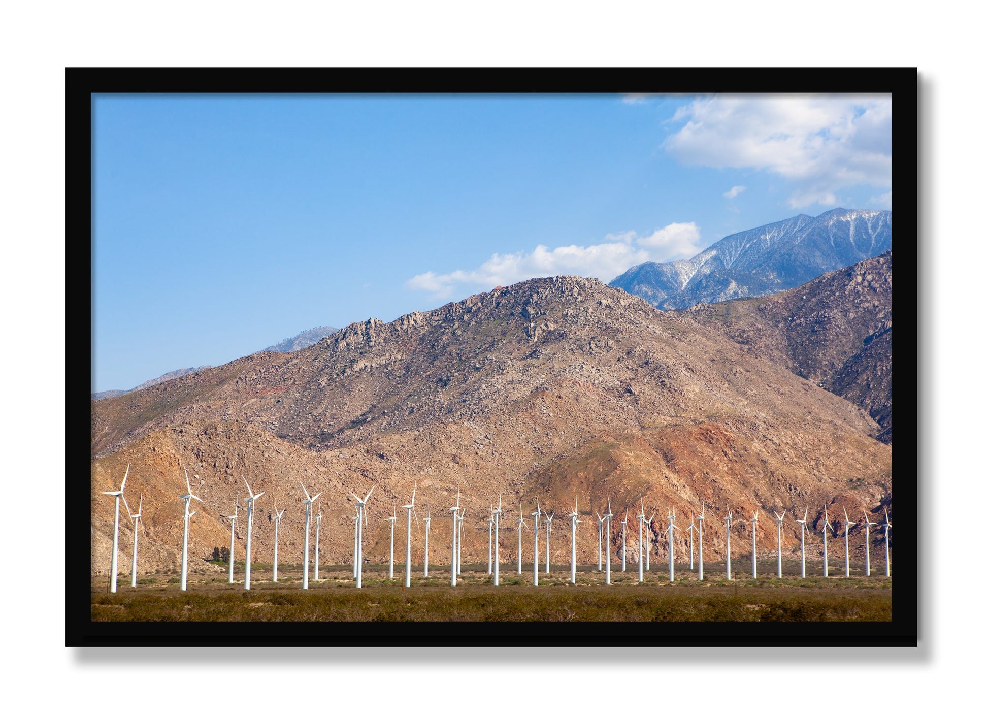 Framed photograph of Wind by Dylan Ozanich, Black frame, Full Bleed