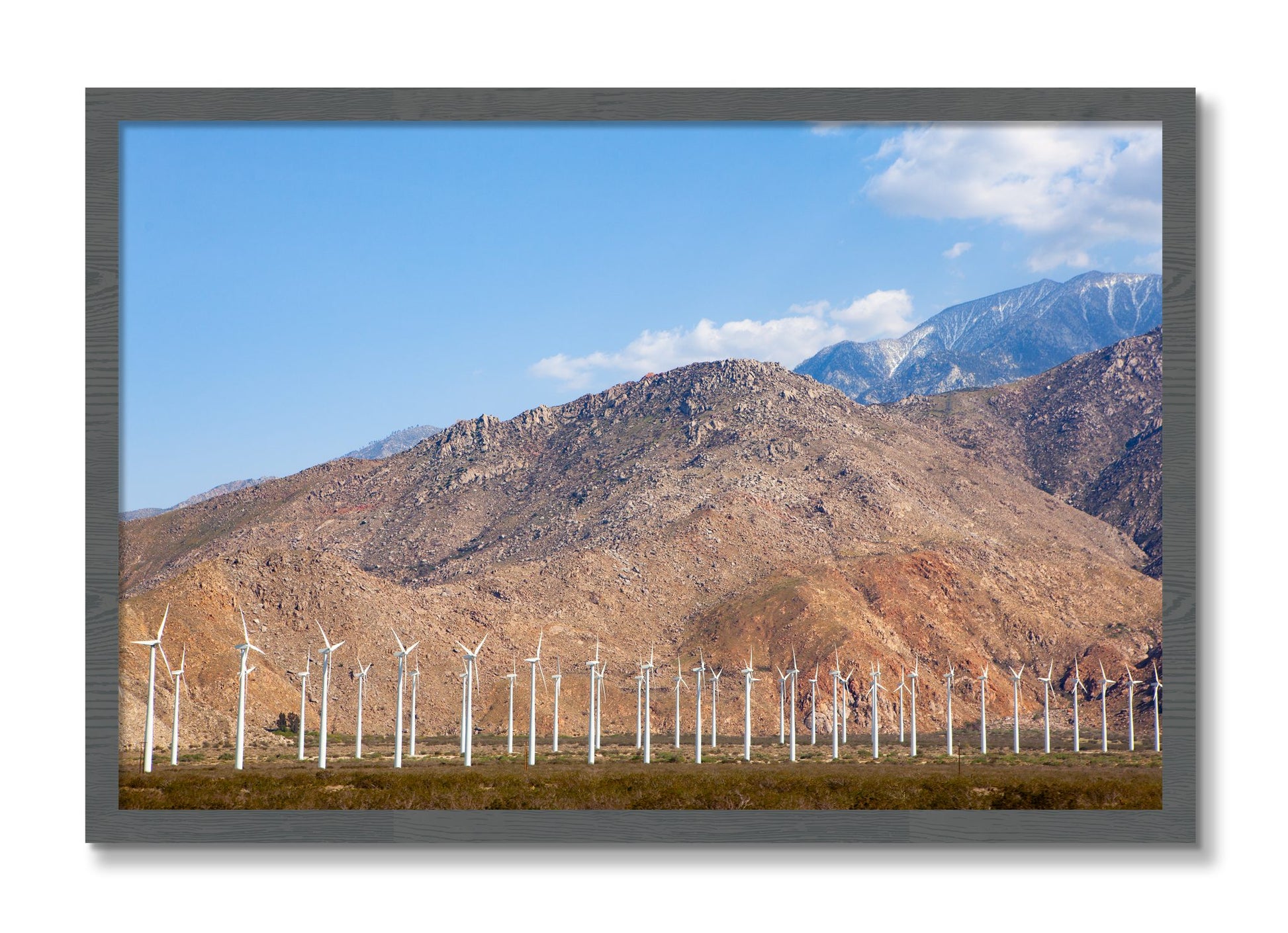 Framed photograph of Wind by Dylan Ozanich, Grey frame, Full Bleed