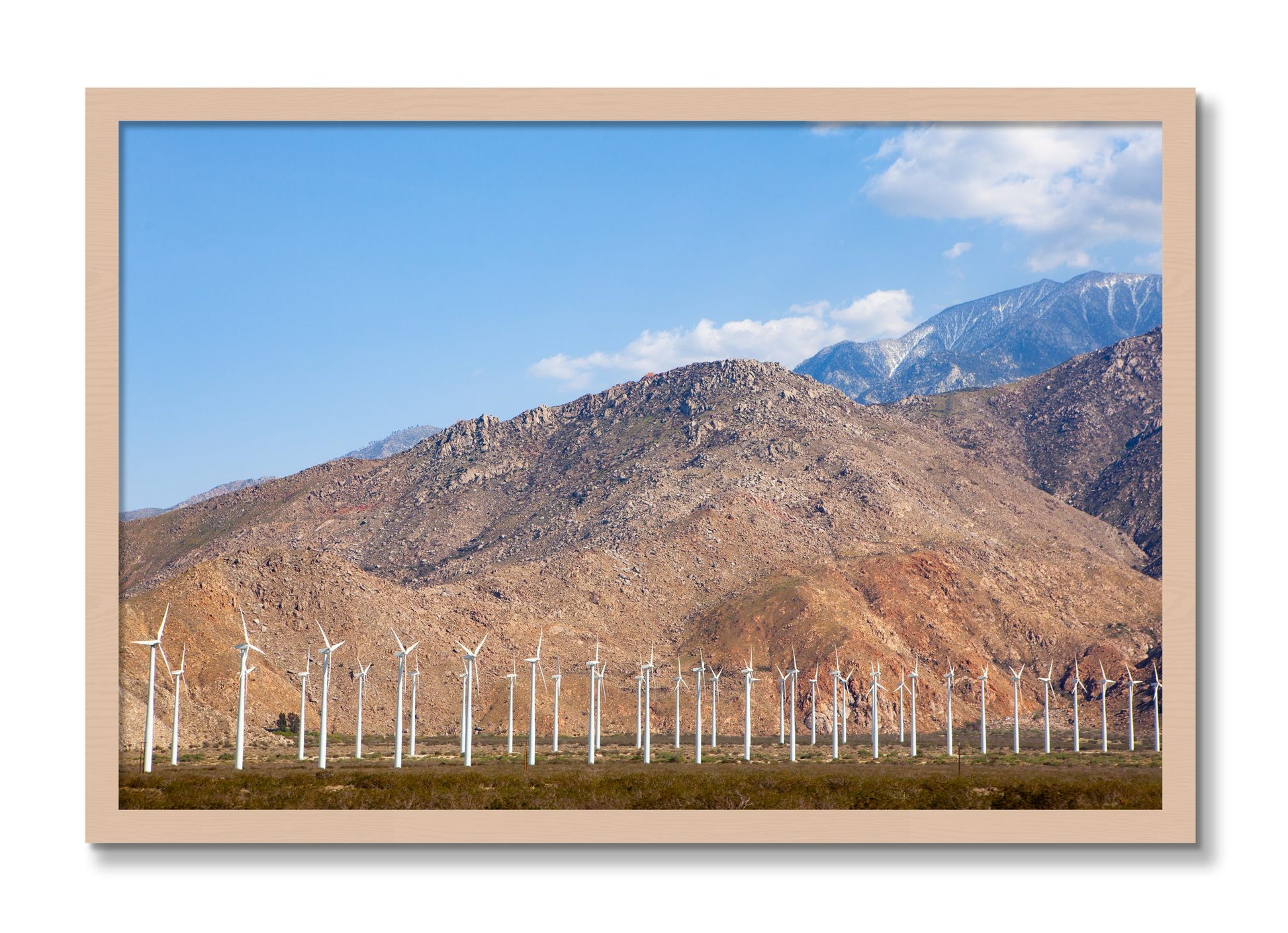 Framed photograph of Wind by Dylan Ozanich, Maple frame, Full Bleed