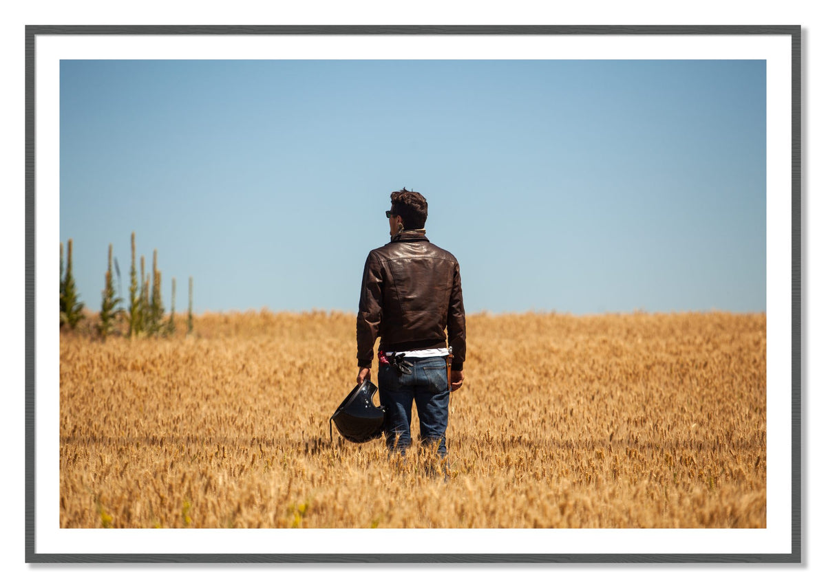 Wonderlust by Dylan Ozanich, 40×60 print with a White Border in a Grey frame