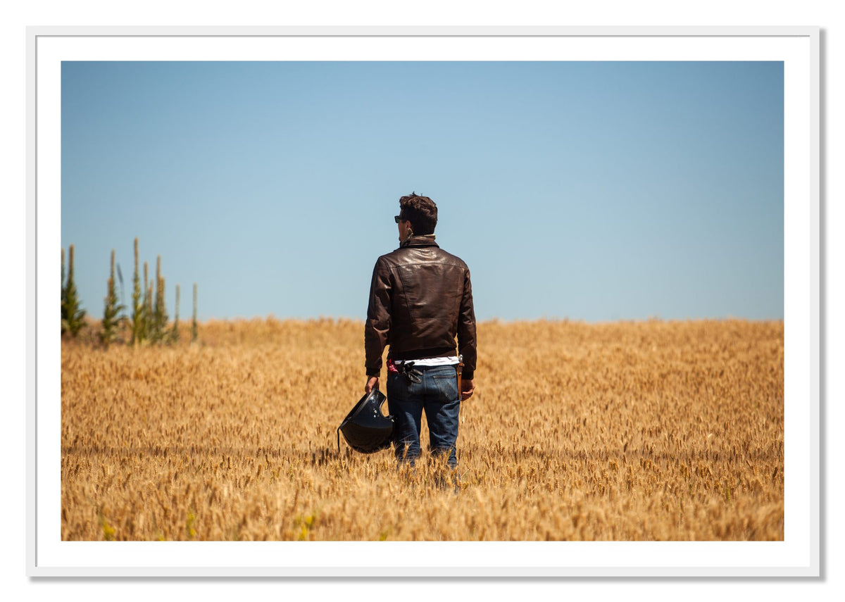 Wonderlust by Dylan Ozanich, 40×60 print with a White Border in a White frame