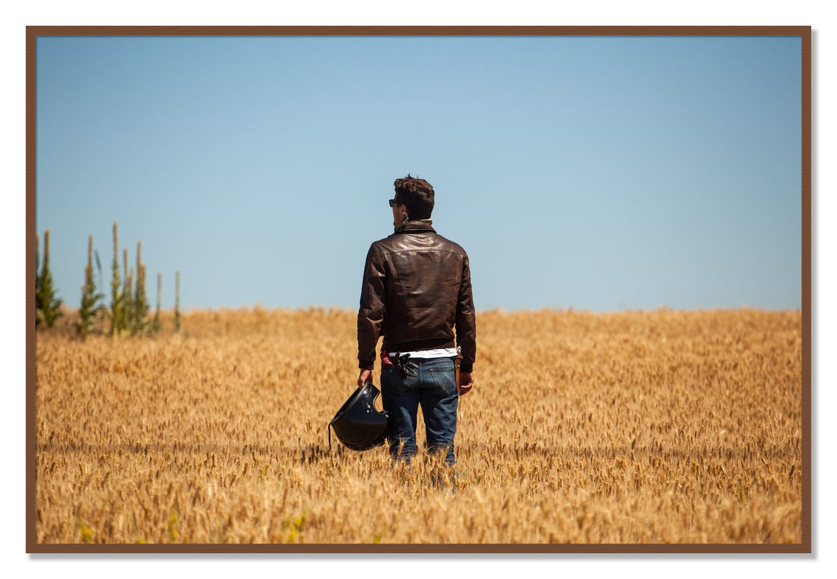 Wonderlust by Dylan Ozanich, 40×60 Full Bleed Print in a Walnut frame