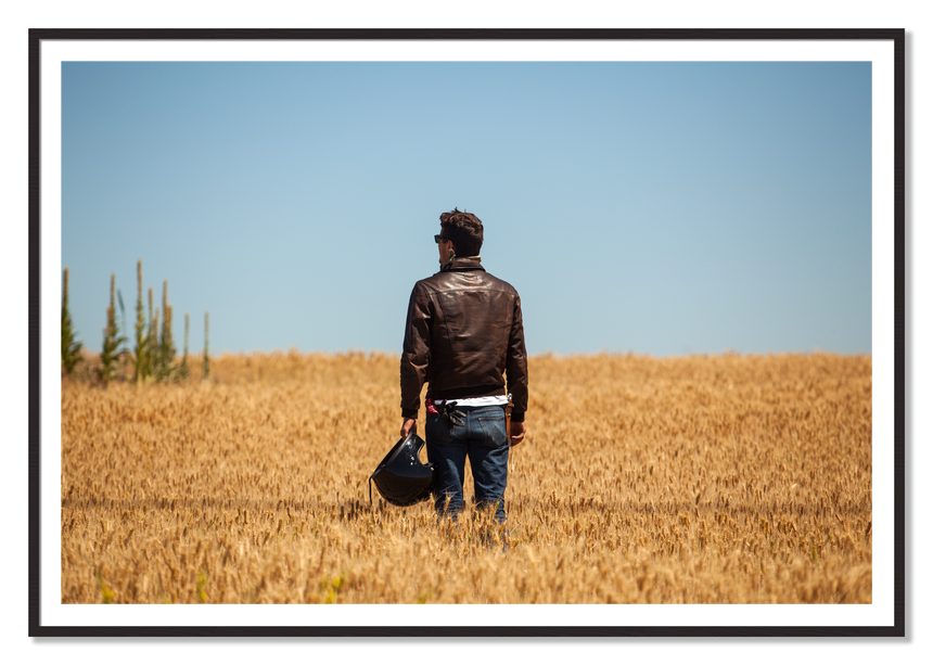 Wonderlust by Dylan Ozanich, 48×72 print with a White Border in a Black Walnut frame