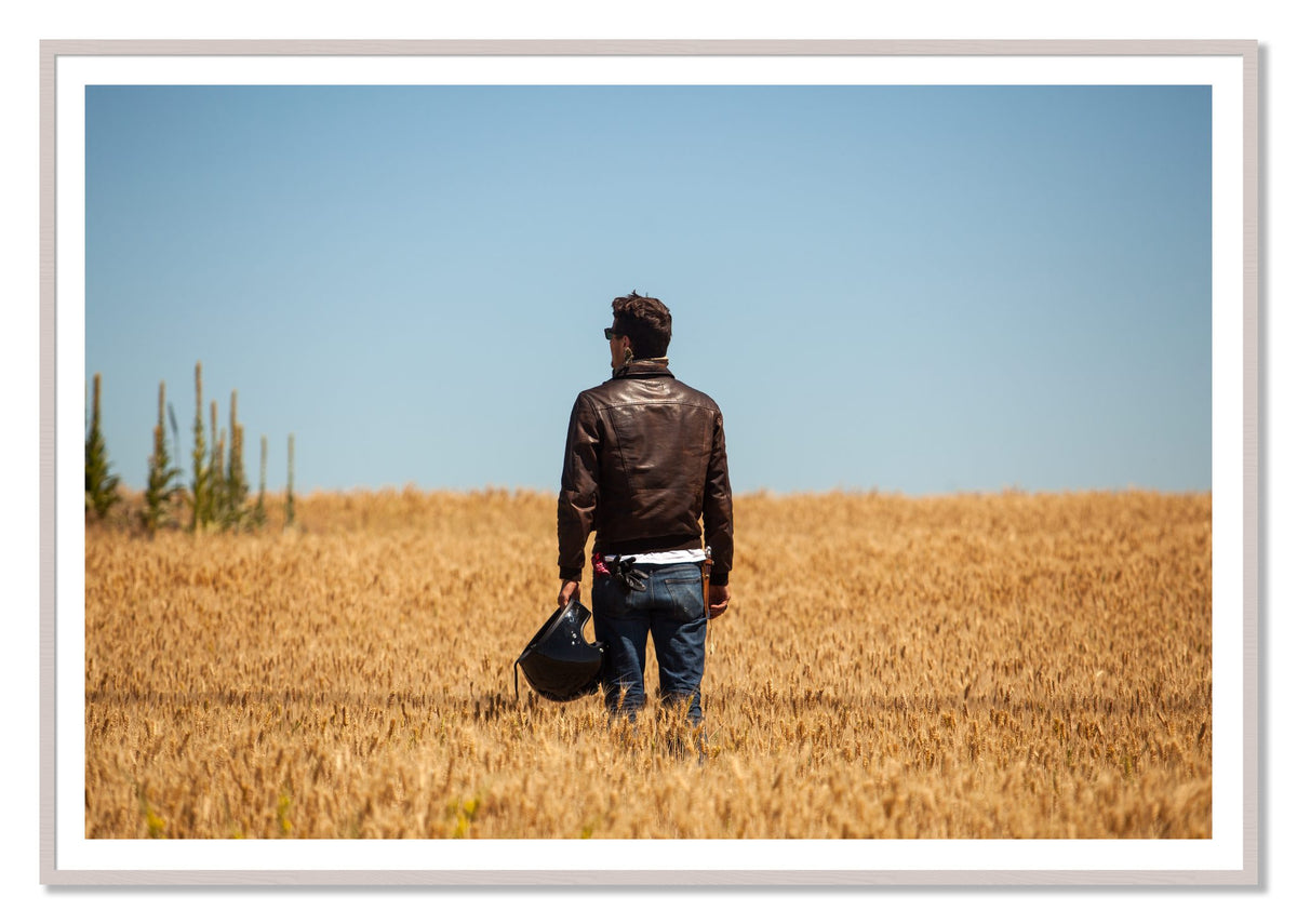 Wonderlust by Dylan Ozanich, 48×72 print with a White Border in a White Maple frame