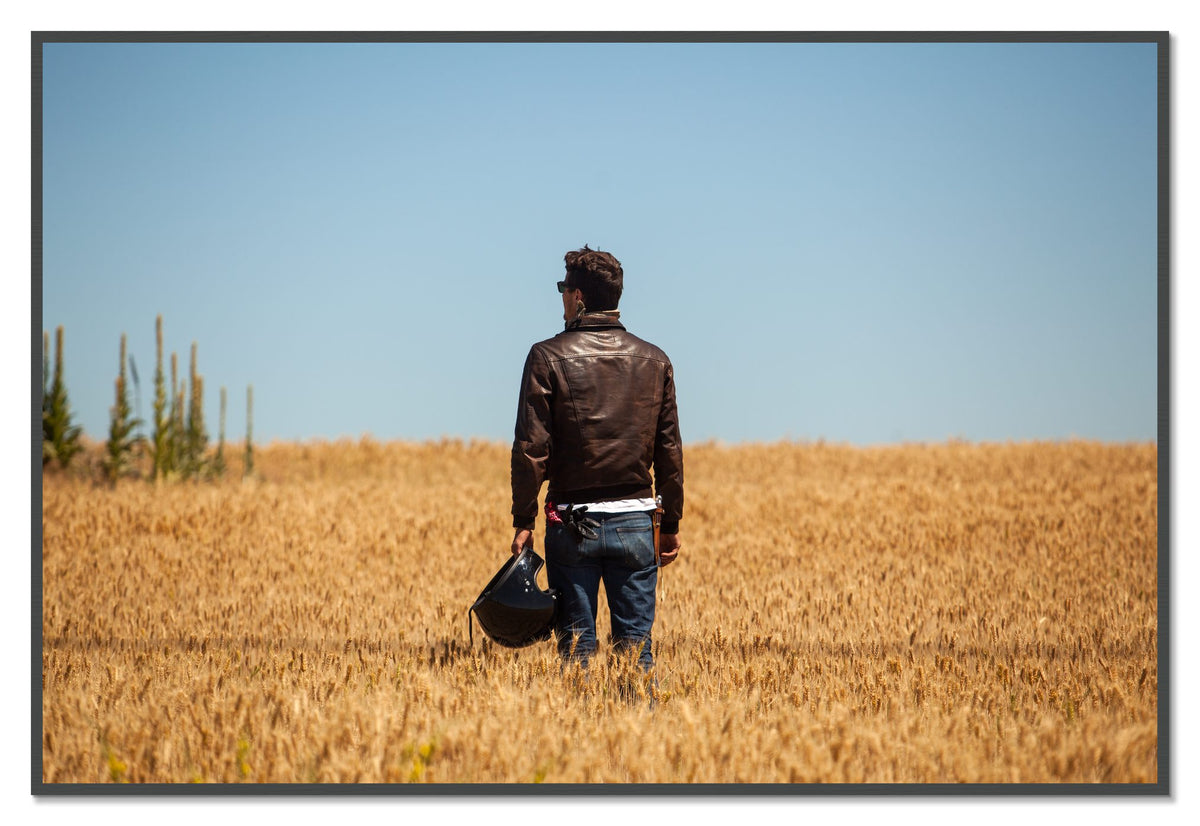 Wonderlust by Dylan Ozanich, 48×72 Full Bleed Print in a Grey frame