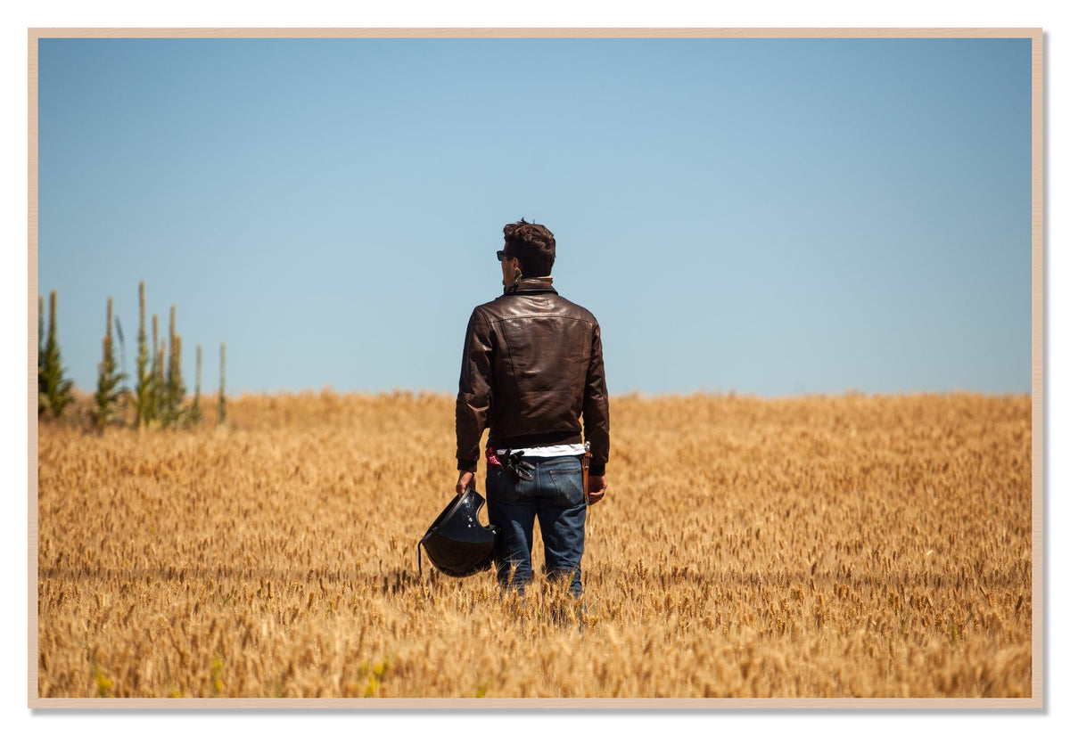 Wonderlust by Dylan Ozanich, 48×72 Full Bleed Print in a Maple frame