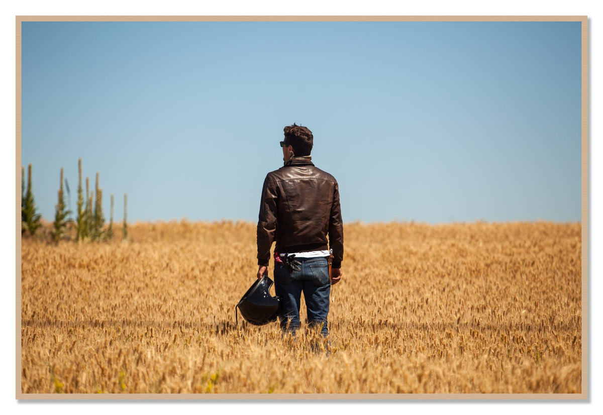 Wonderlust by Dylan Ozanich, 48×72 Full Bleed Print in an Oak frame