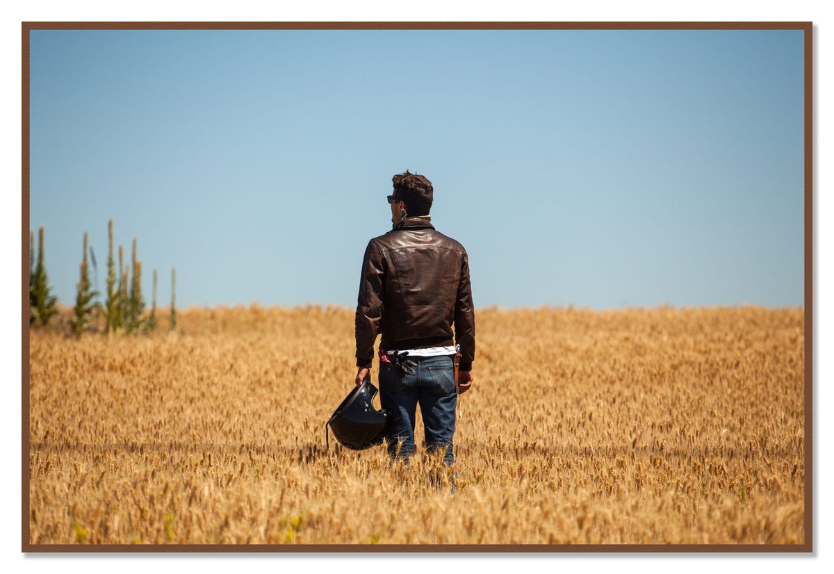 Wonderlust by Dylan Ozanich, 48×72 Full Bleed Print in a Walnut frame
