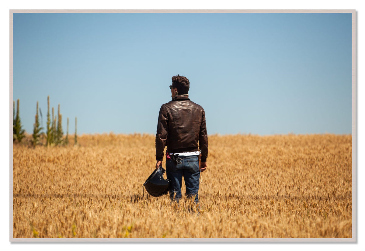 Wonderlust by Dylan Ozanich, 48×72 Full Bleed Print in a White Maple frame