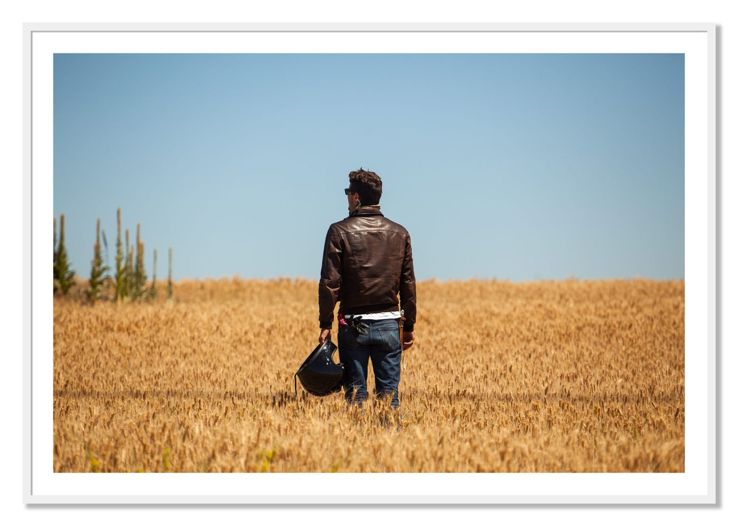 Framed photograph of Wonderlust by Dylan Ozanich, White frame, Borders