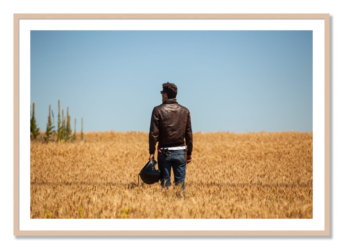 Framed photograph of Wonderlust by Dylan Ozanich, Maple frame, Borders