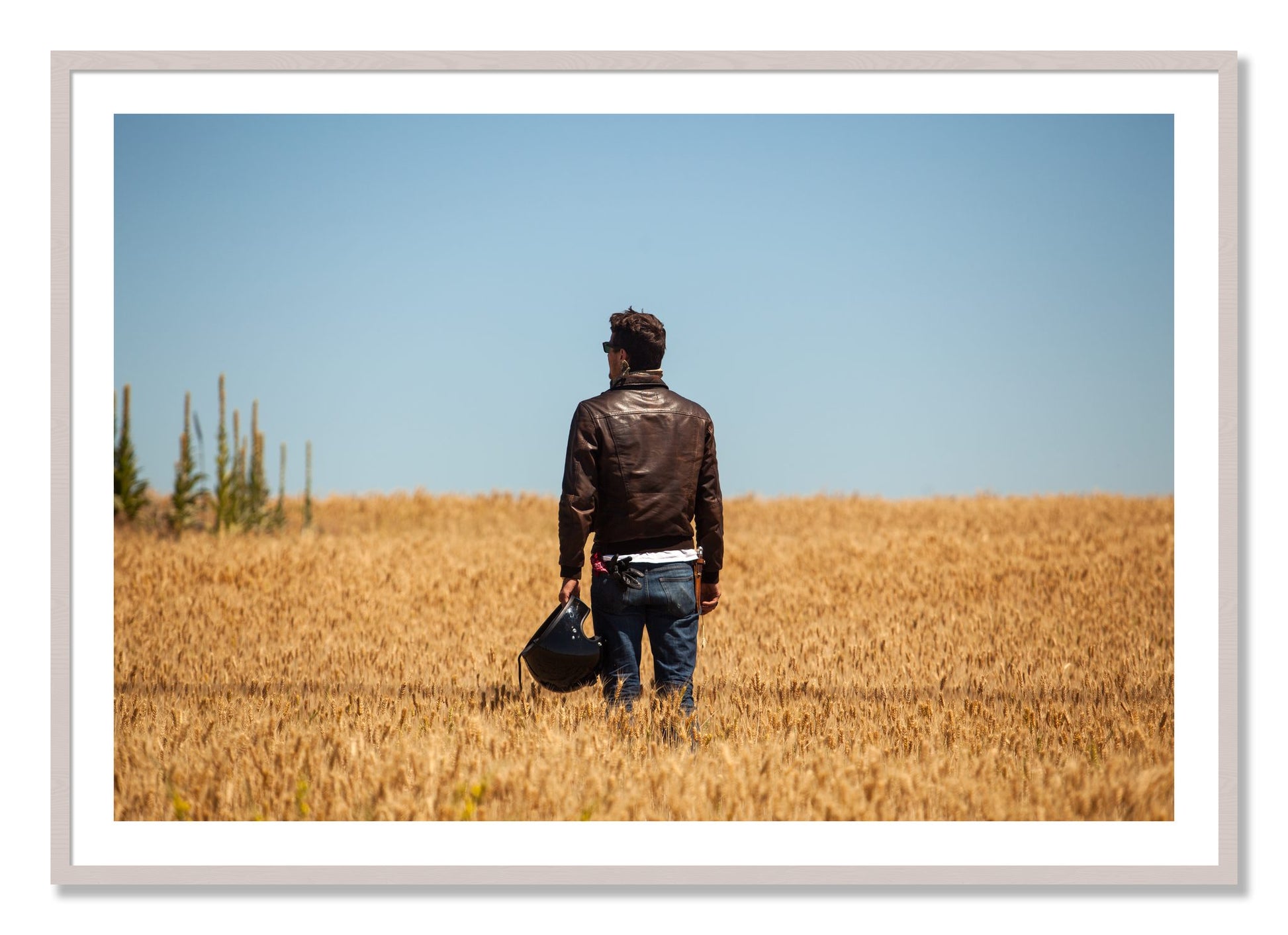 Framed photograph of Wonderlust by Dylan Ozanich, White Maple frame, Borders