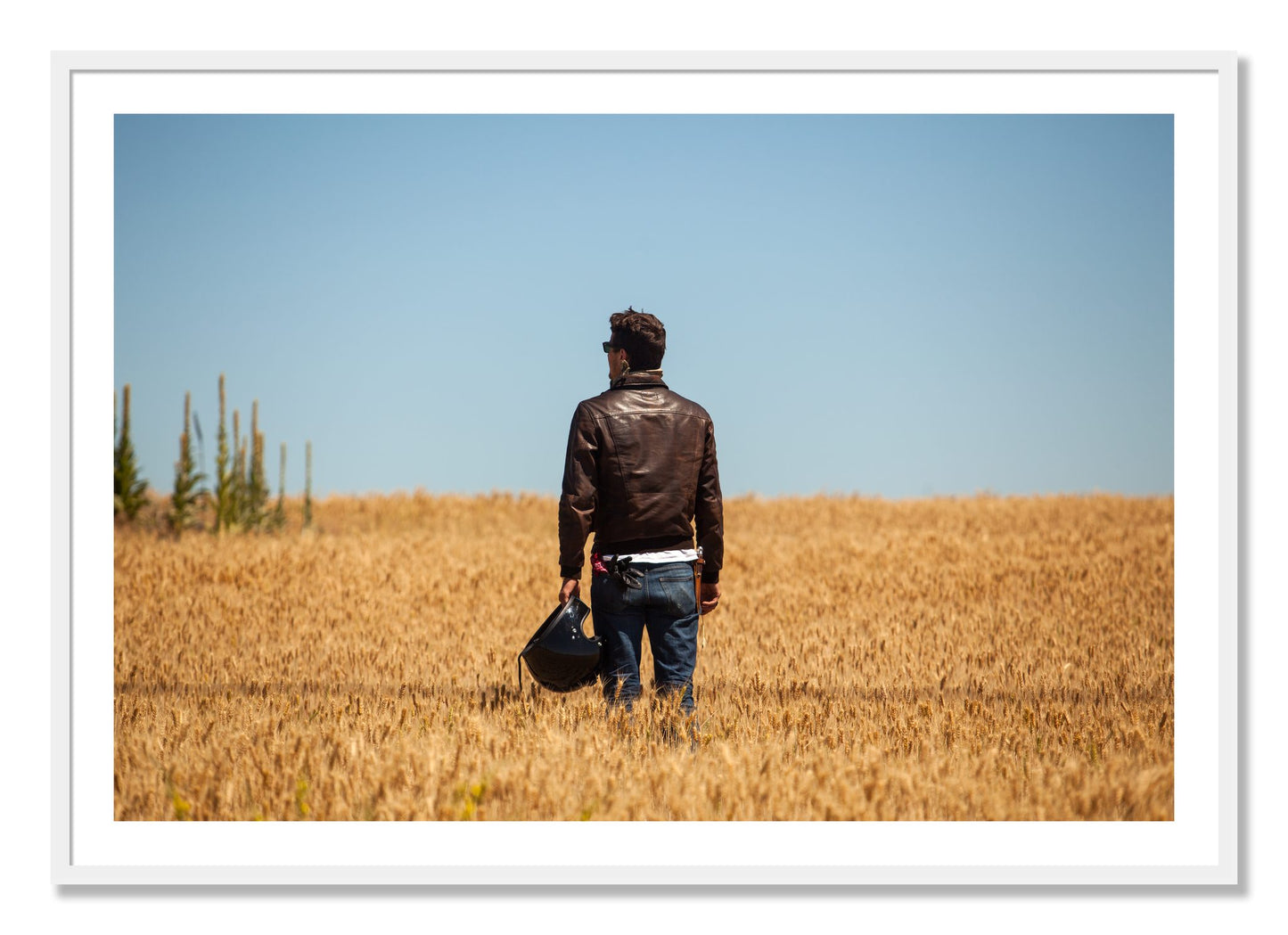 Framed photograph of Wonderlust by Dylan Ozanich, White frame, Borders