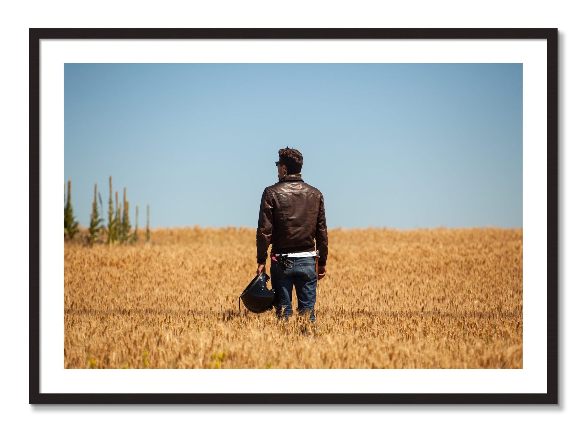 Framed photograph of Wonderlust by Dylan Ozanich, Black Walnut frame, Borders
