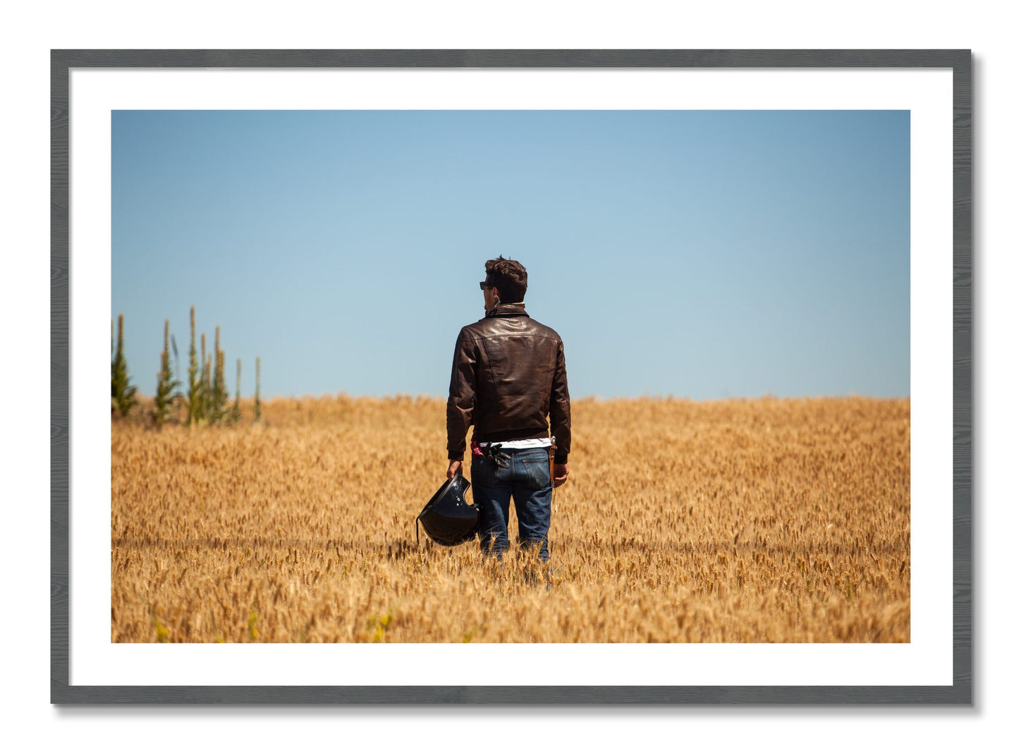 Framed photograph of Wonderlust by Dylan Ozanich, Grey frame, Borders