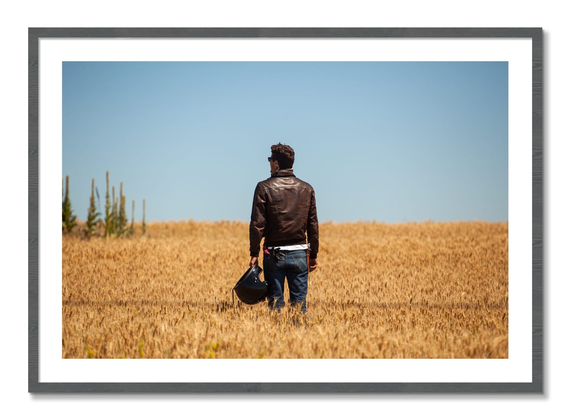 Framed photograph of Wonderlust by Dylan Ozanich, Grey frame, Borders