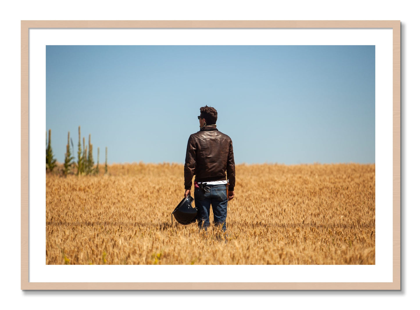Framed photograph of Wonderlust by Dylan Ozanich, Maple frame, Borders
