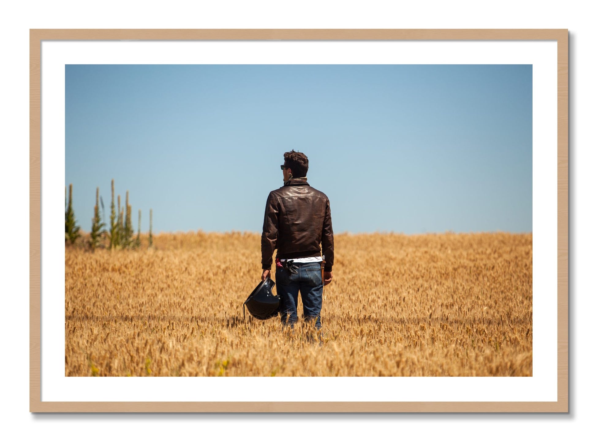 Framed photograph of Wonderlust by Dylan Ozanich, Oak frame, Borders