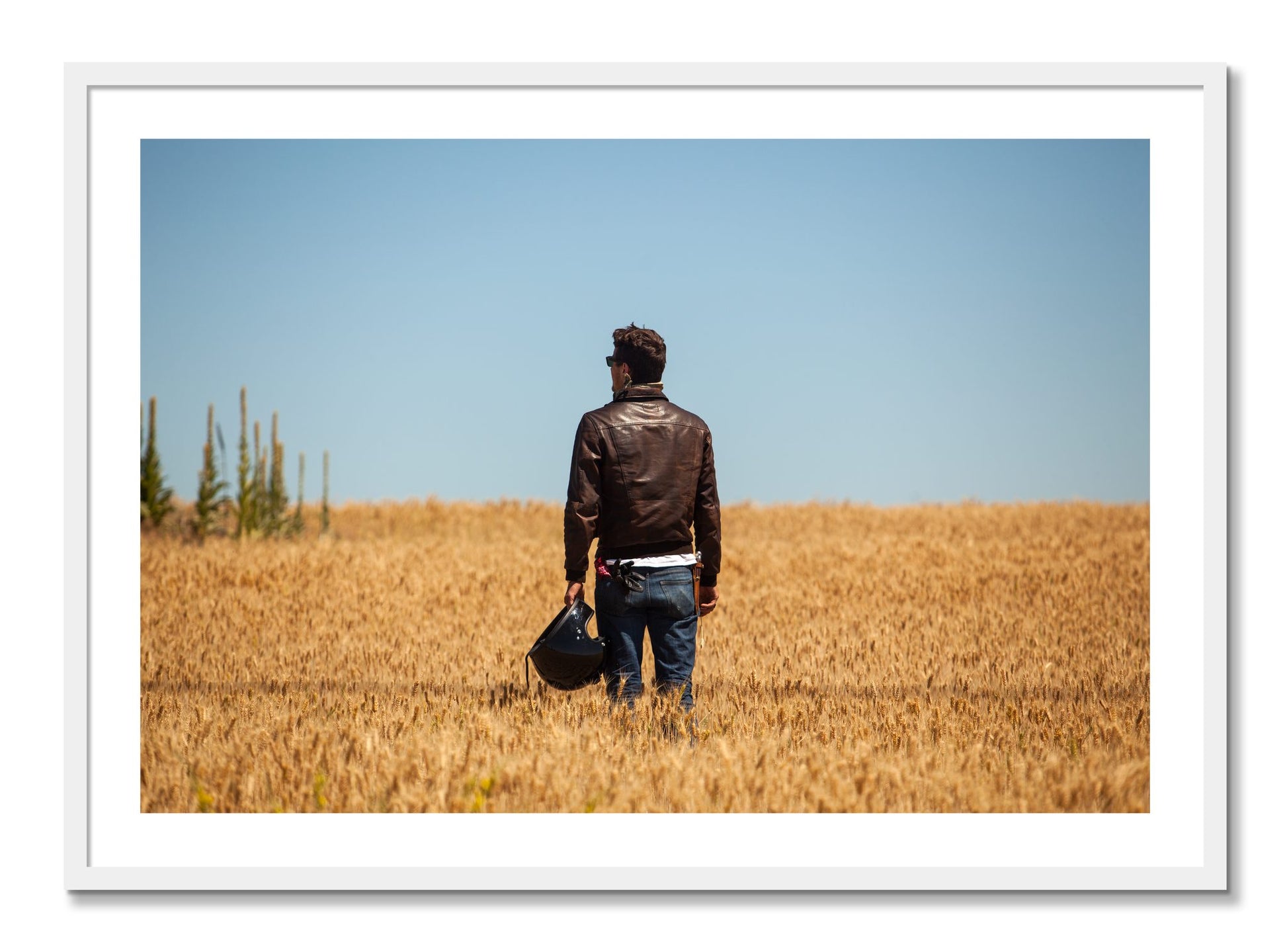 Framed photograph of Wonderlust by Dylan Ozanich, White frame, Borders