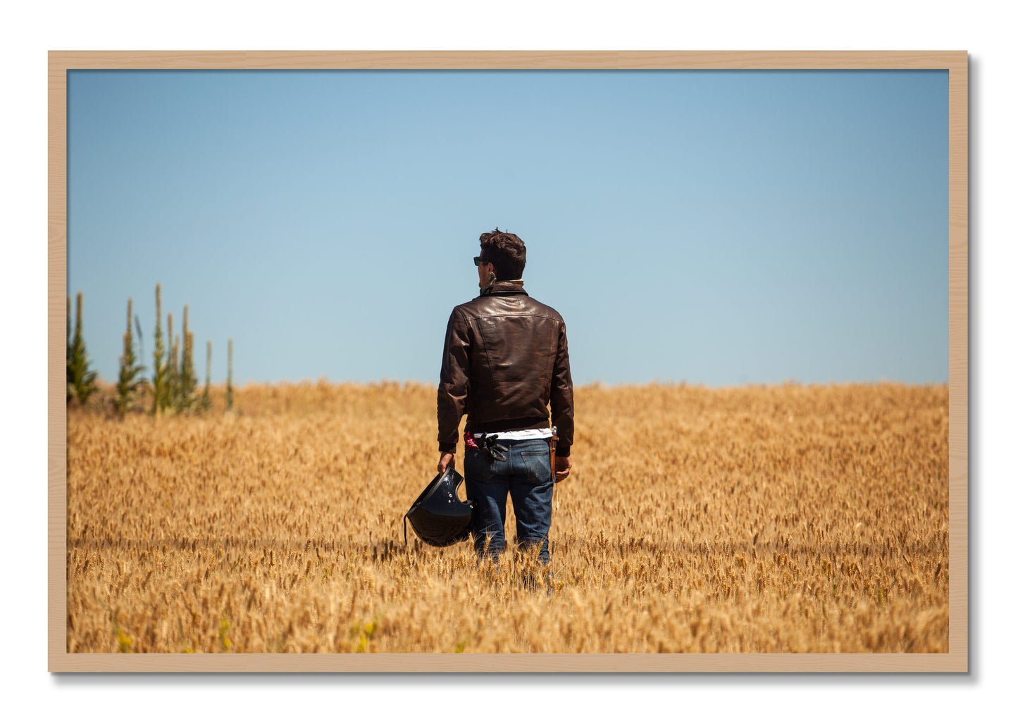 Framed photograph of Wonderlust by Dylan Ozanich, Oak frame, Full Bleed