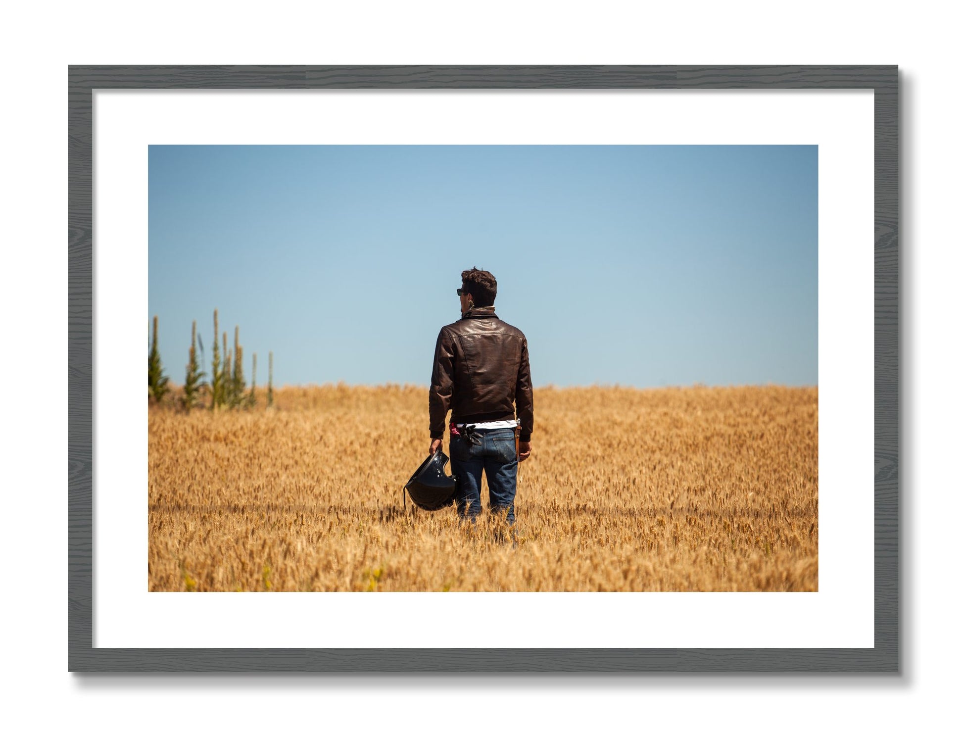 Framed photograph of Wonderlust by Dylan Ozanich, Grey frame, Borders