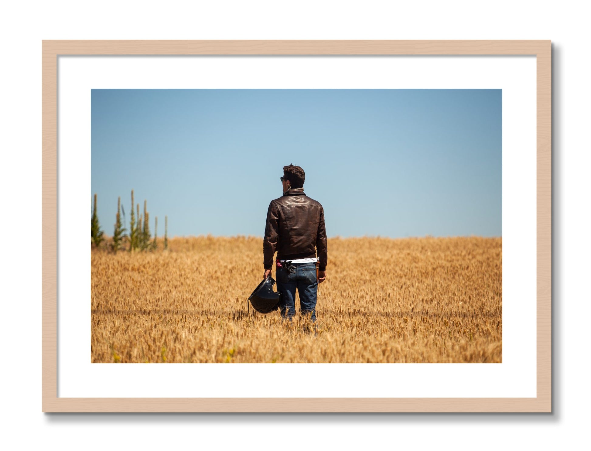 Framed photograph of Wonderlust by Dylan Ozanich, Maple frame, Borders