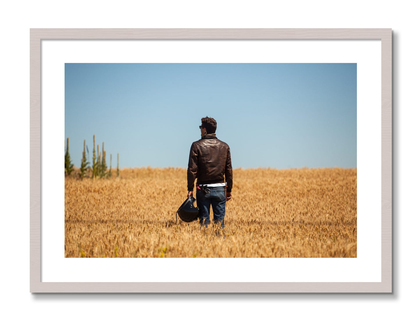 Framed photograph of Wonderlust by Dylan Ozanich, White Maple frame, Borders