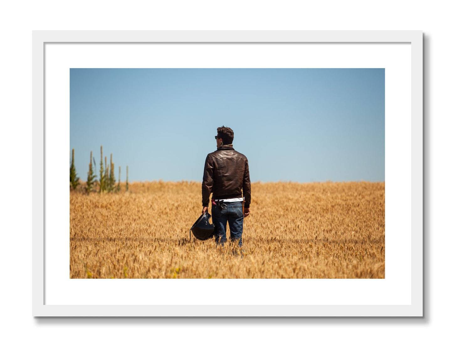 Framed photograph of Wonderlust by Dylan Ozanich, White frame, Borders