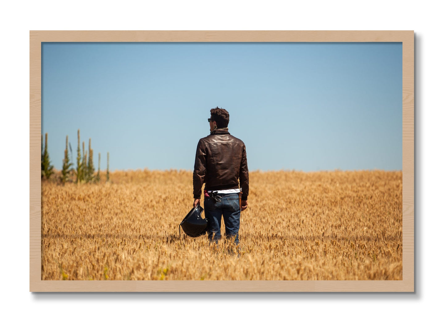 Framed photograph of Wonderlust by Dylan Ozanich, Oak frame, Full Bleed
