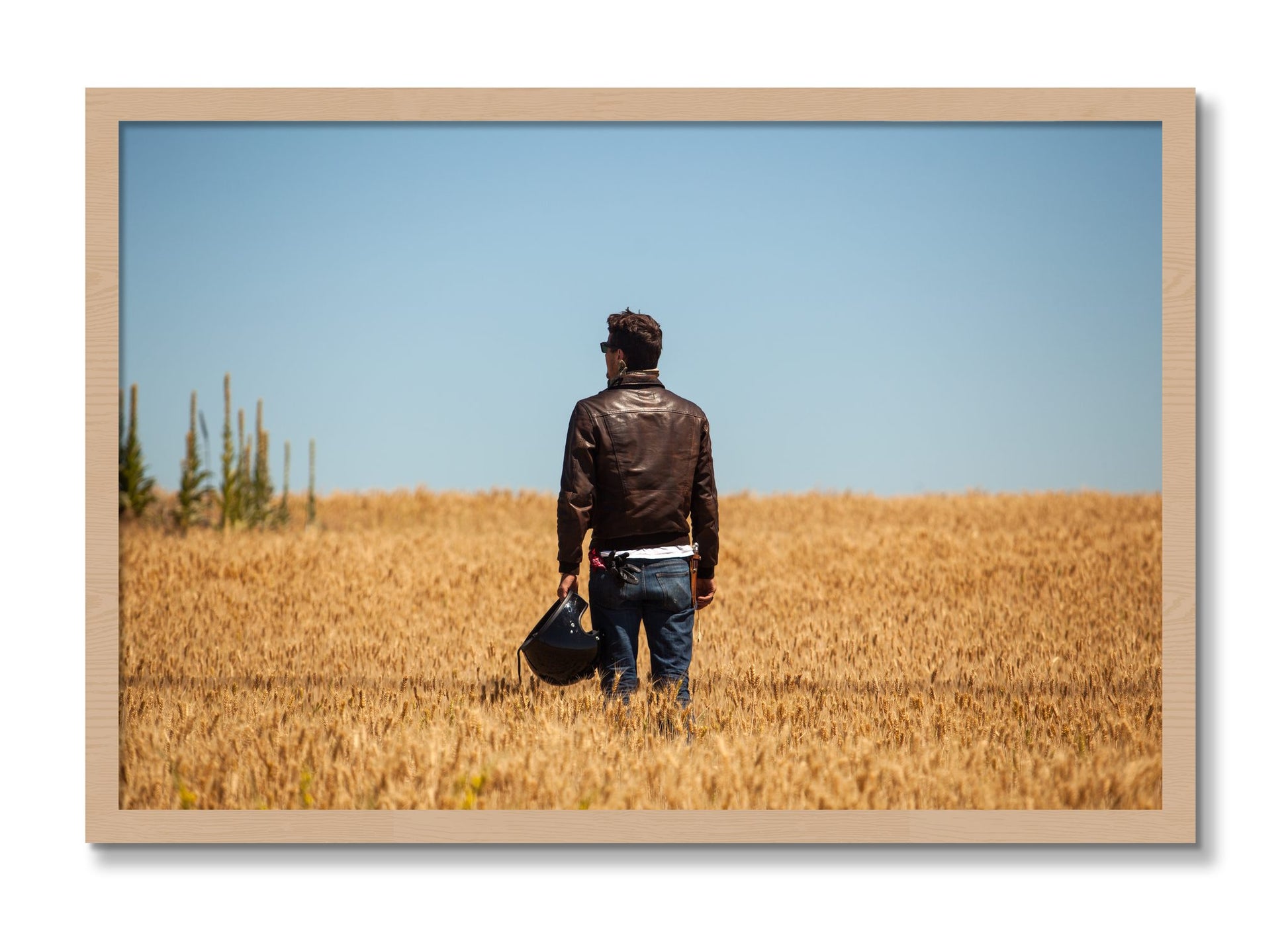 Framed photograph of Wonderlust by Dylan Ozanich, Oak frame, Full Bleed