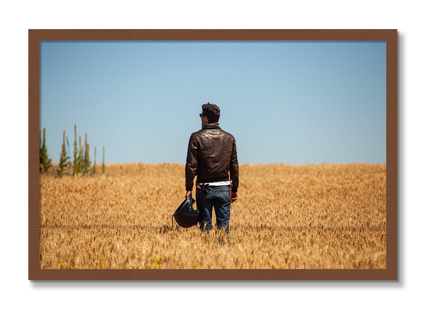 Framed photograph of Wonderlust by Dylan Ozanich, Walnut frame, Full Bleed