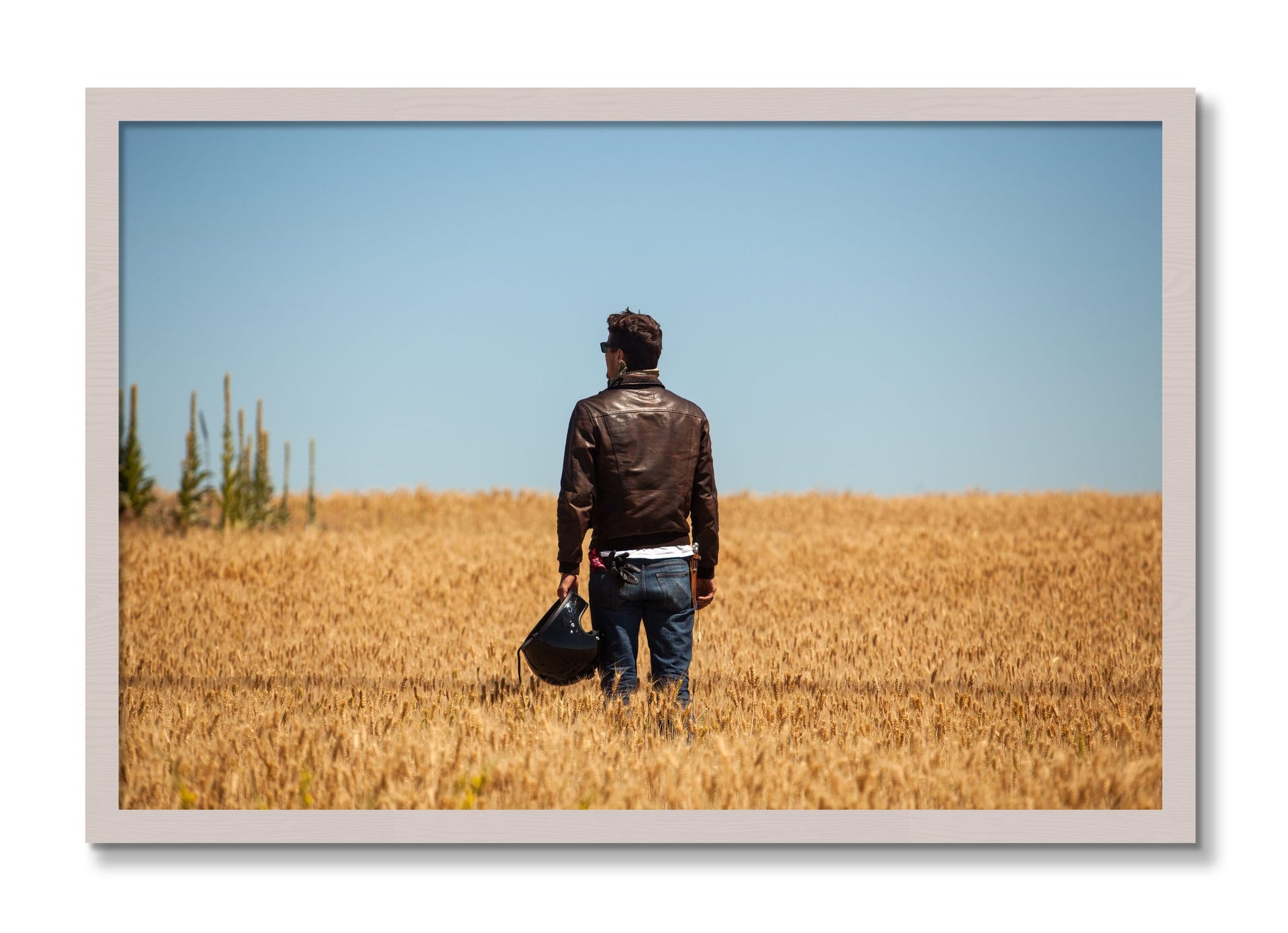 Framed photograph of Wonderlust by Dylan Ozanich, White Maple frame, Full Bleed