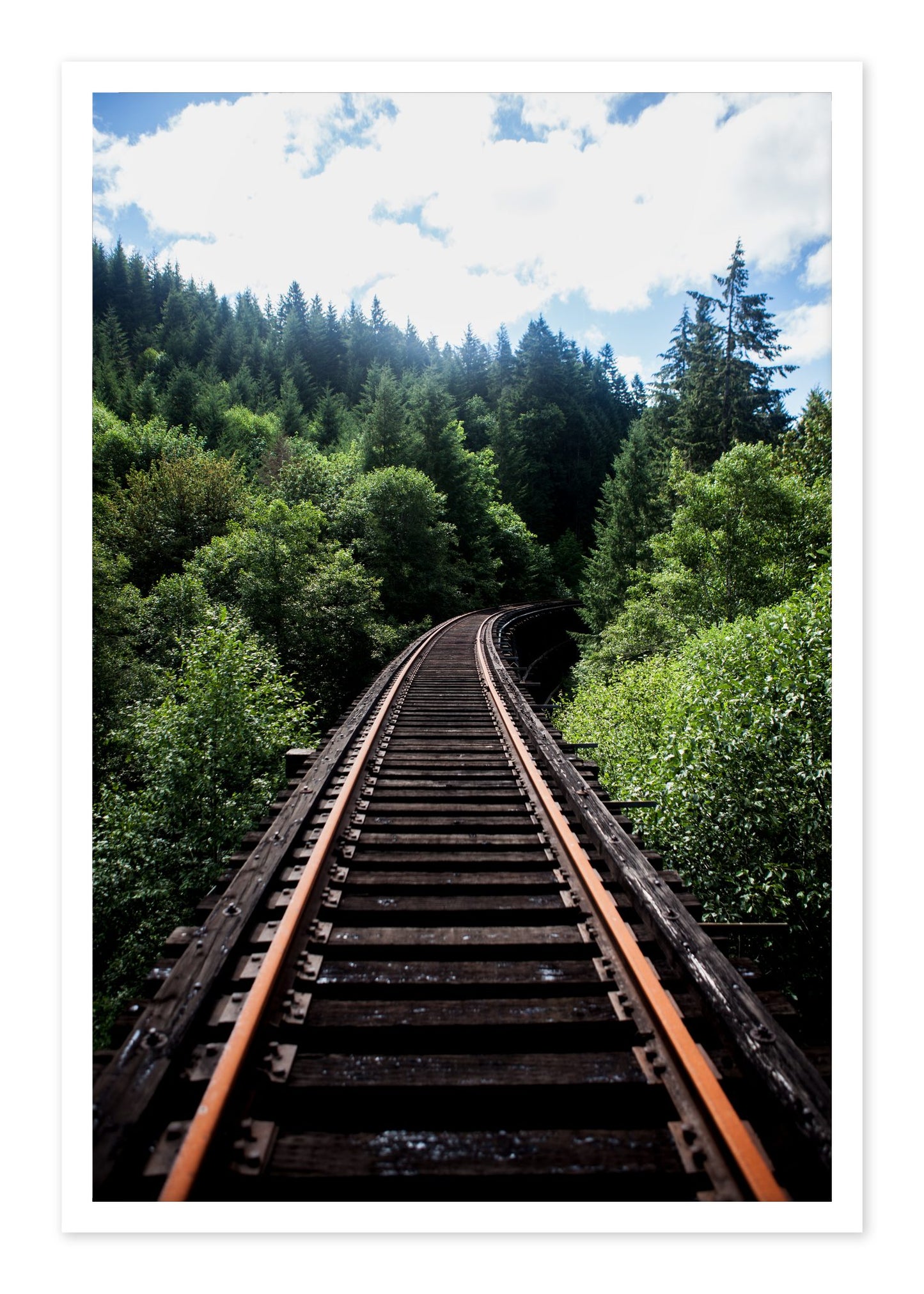 Wood Bridge by Dylan Ozanich, 48×72 Fine Art Pigment Print on Hahnemühle Cotton Rag Paper, unframed
