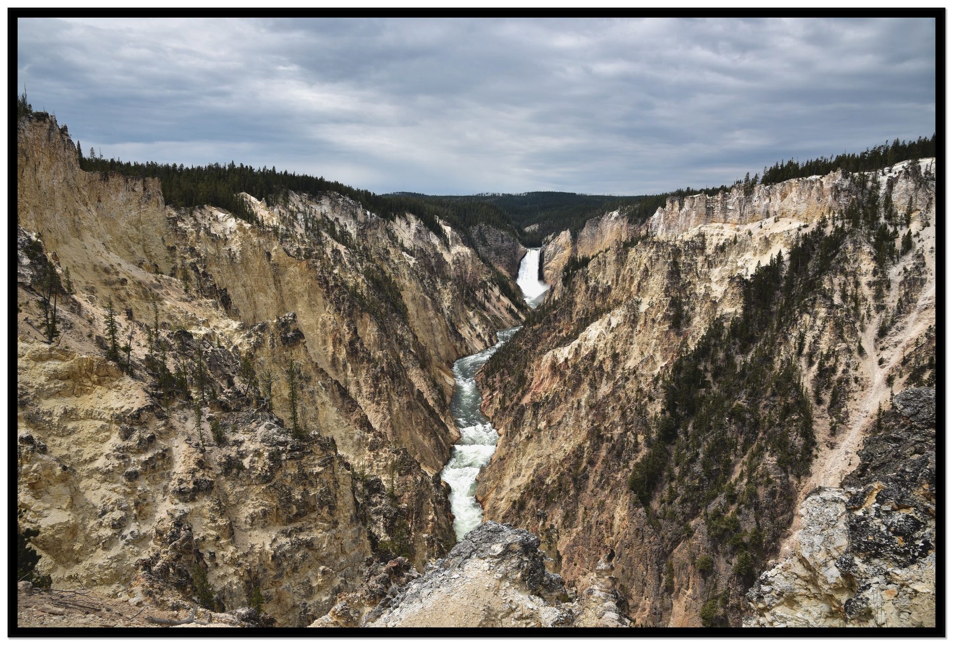 Wyoming by Dylan Ozanich, 48×72 Full Bleed Print in a Black frame