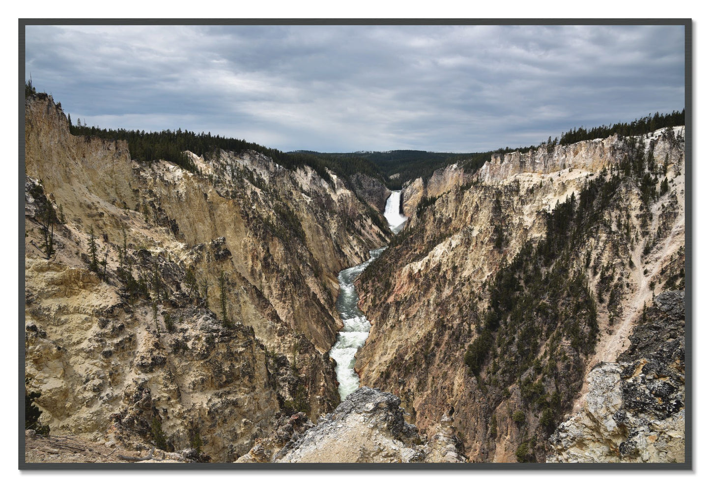 Wyoming by Dylan Ozanich, 48×72 Full Bleed Print in a Grey frame