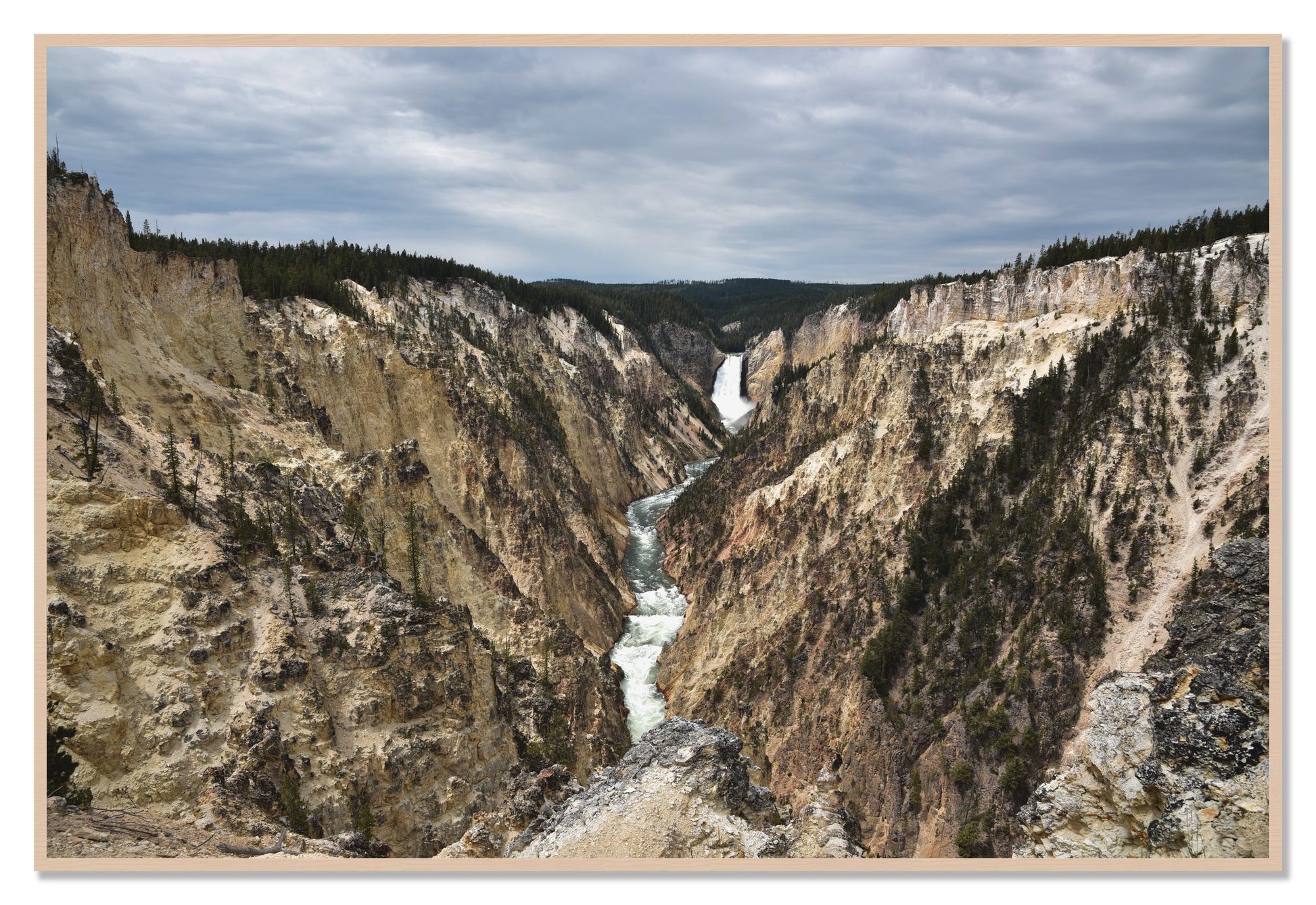 Wyoming by Dylan Ozanich, 48×72 Full Bleed Print in a Maple frame
